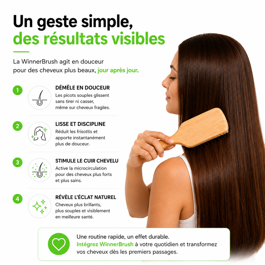 Brosse Plate Bambou — bienfaits et conseils d'utilisation