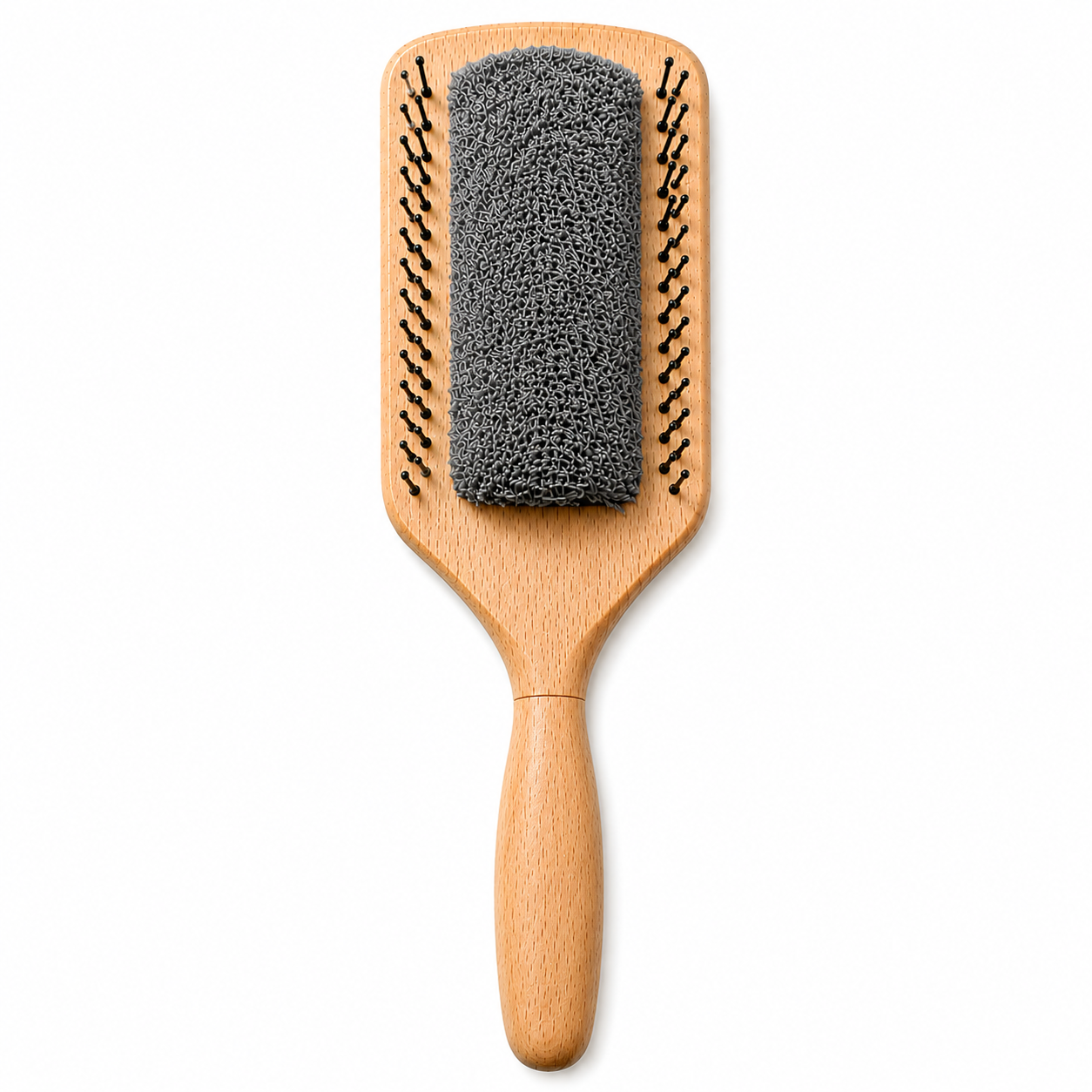 Brosse Plate Bambou 25 cm — Gris