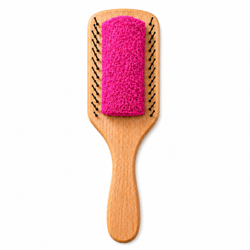 Brosse Plate Bambou — Fuchsia