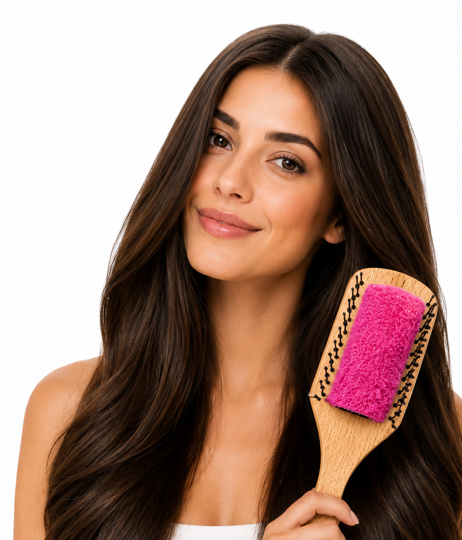 Brosse à cheveux WinnerBrush en fibre de bambou — cheveux lisses et brillants