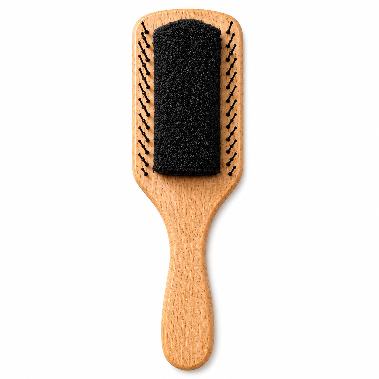 Brosse Plate Bambou — Noir