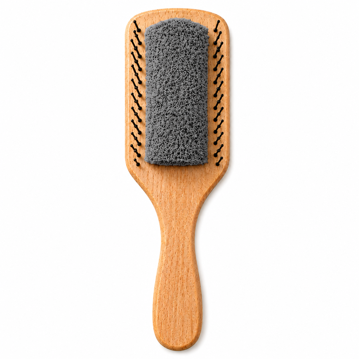 Brosse Plate Bambou — Gris