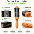 Brosse Ronde — des matériaux choisis : fibre de bambou et poils de sanglier